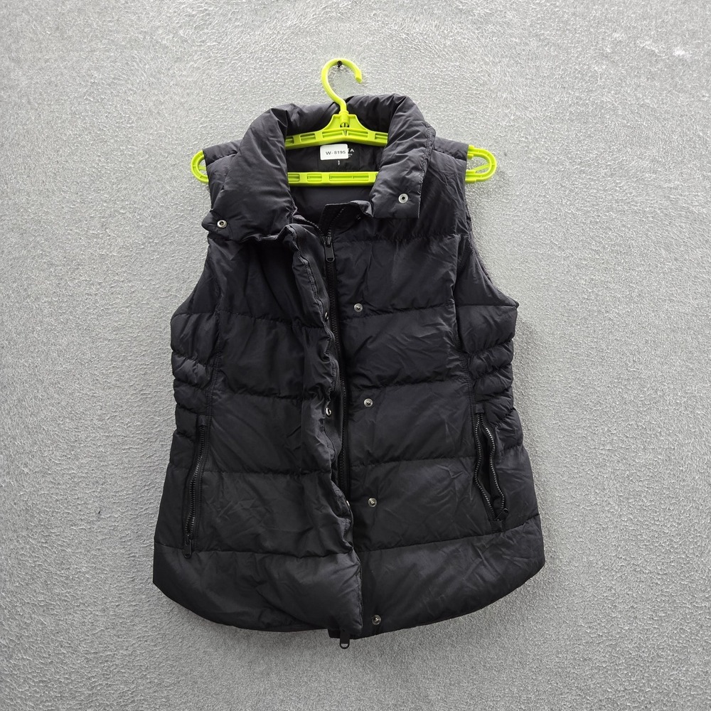 Athleta Women Jacket S Black Nylon Vest Duck Down Downtown Puffer